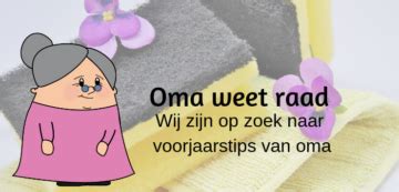 oma weet raad schoonmaaktips.